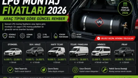 LPG Montaj Fiyatları 2026 – Araç Tipine Göre Güncel Rehber
