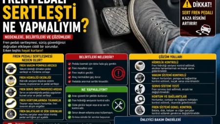 Fren Pedalı Sertleşti Ne Yapmalıyım? Nedenleri ve Kesin Çözümler